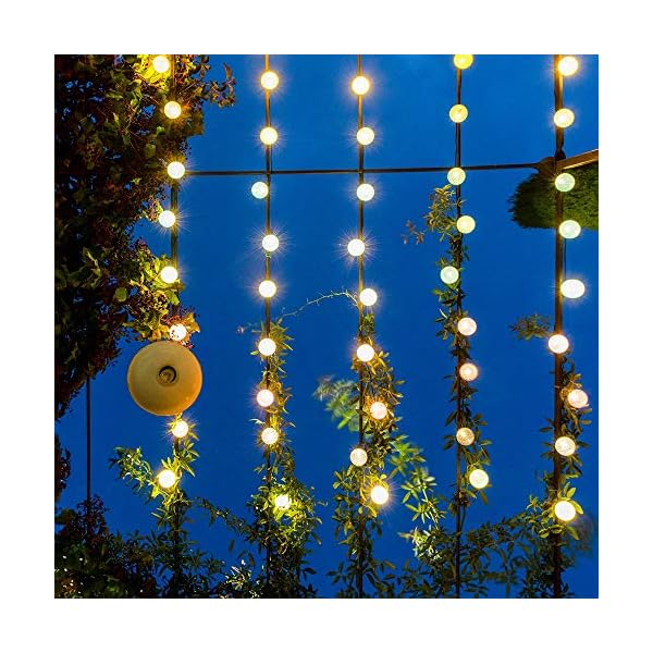 GuirLED - Außengirlande mit Lichtkugeln LED-Guinguette - Wasserdicht IP55 - Hocheffizientes Solarpanel - Automatisches… – Bild 8