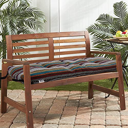 Big Hippo Bench Cushion 36 inch, Patio Bench Cushion Indoor, Patio Furniture Chair Cushion Bench Pad, Porch Swing Cushion with Ties