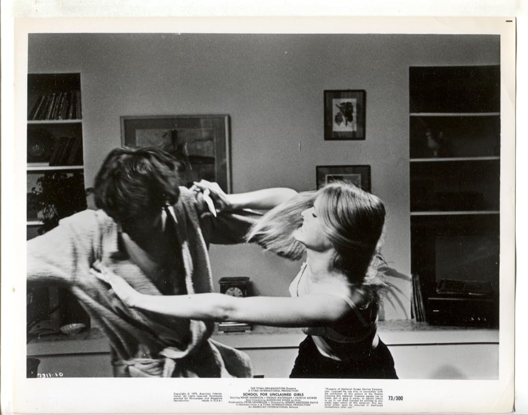 MOVIE PHOTO: School For Unclaimed Girls #10 1973 8 x 10 original B&W promotional still-Madeline HInde-VG
