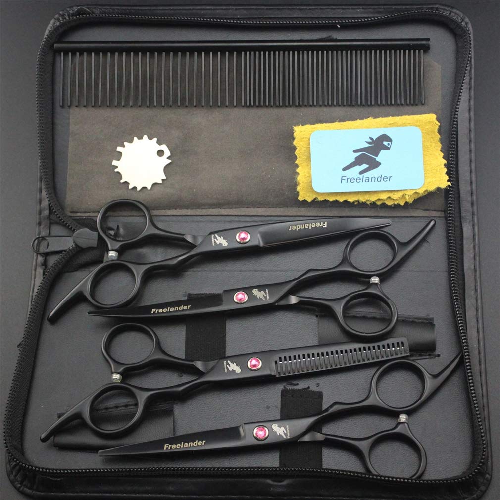 Pet Grooming Forbici Kit 6.0 Pollici, Salone Professionale del Barbiere Pet Forbici di Parrucchiere Cesoie, per Il Gatto del Cane E più Animali Domestici