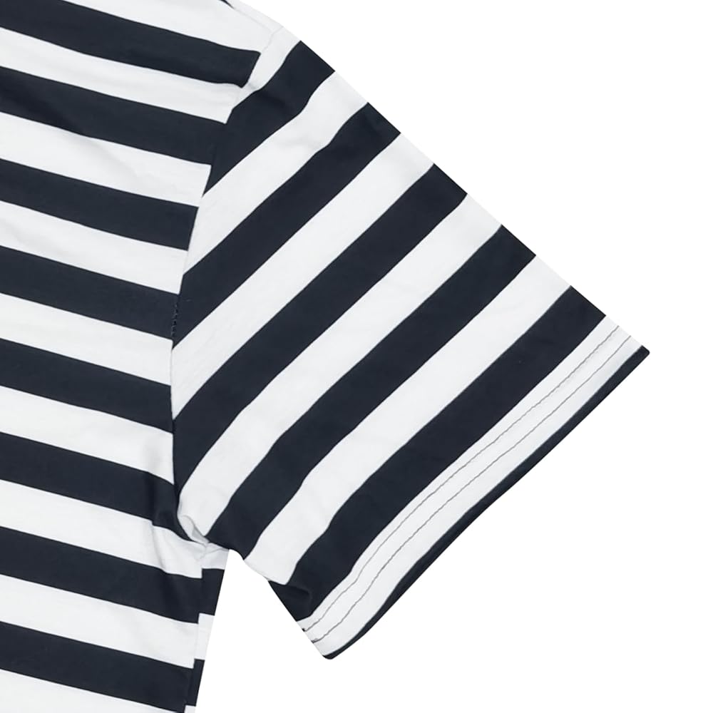 Men and Women's Striped T-Shirts Short Sleeved Shirts