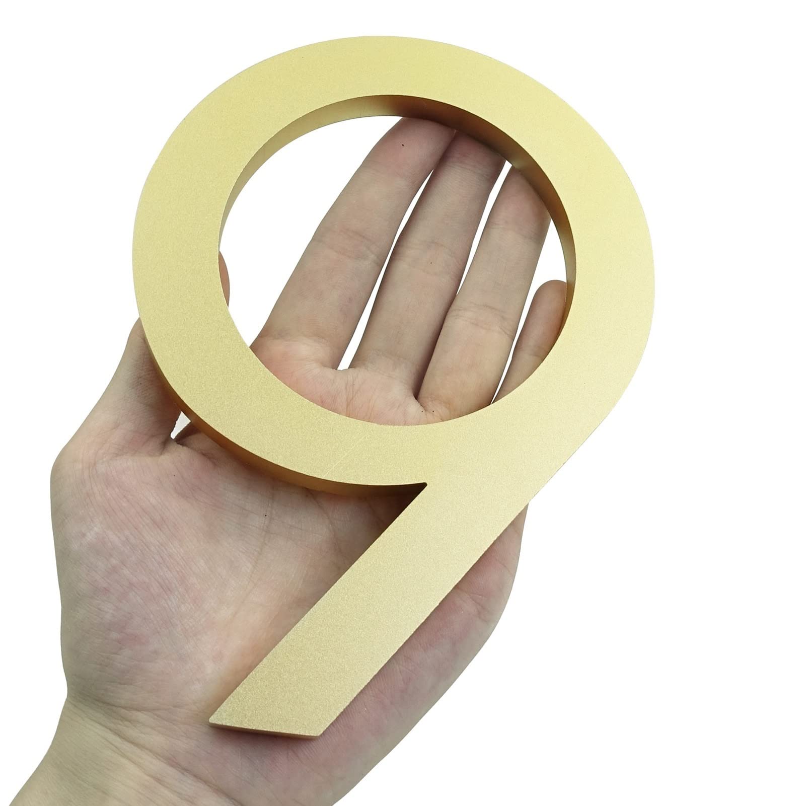 numero civico, 15 cm 3d moderno galleggiante da 6 pollici for la decorazione della cassetta postale del cortile Segnaletica digitale