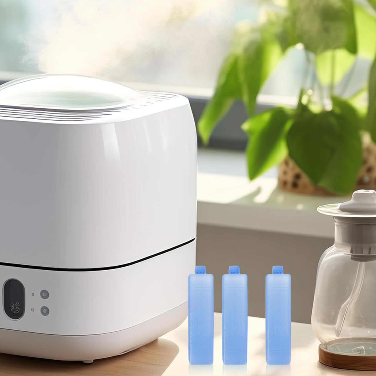 Homoyoyo Reusable Ice Pack 4 Pack Freezer Packs for Cooler Ice Blocks for Cooler Ice Pack for Lunch Boxes Blue - Image 9