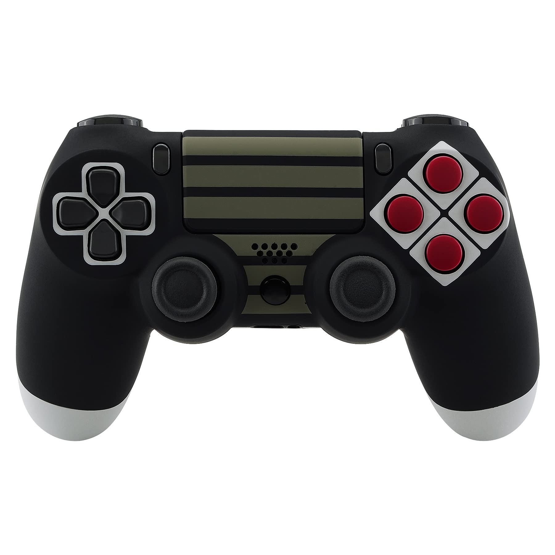 PS4コントローラー　フロントシェル　クリーチャー eXtremeRate Shadow Red Soft Touch Grip Front Housing Shell