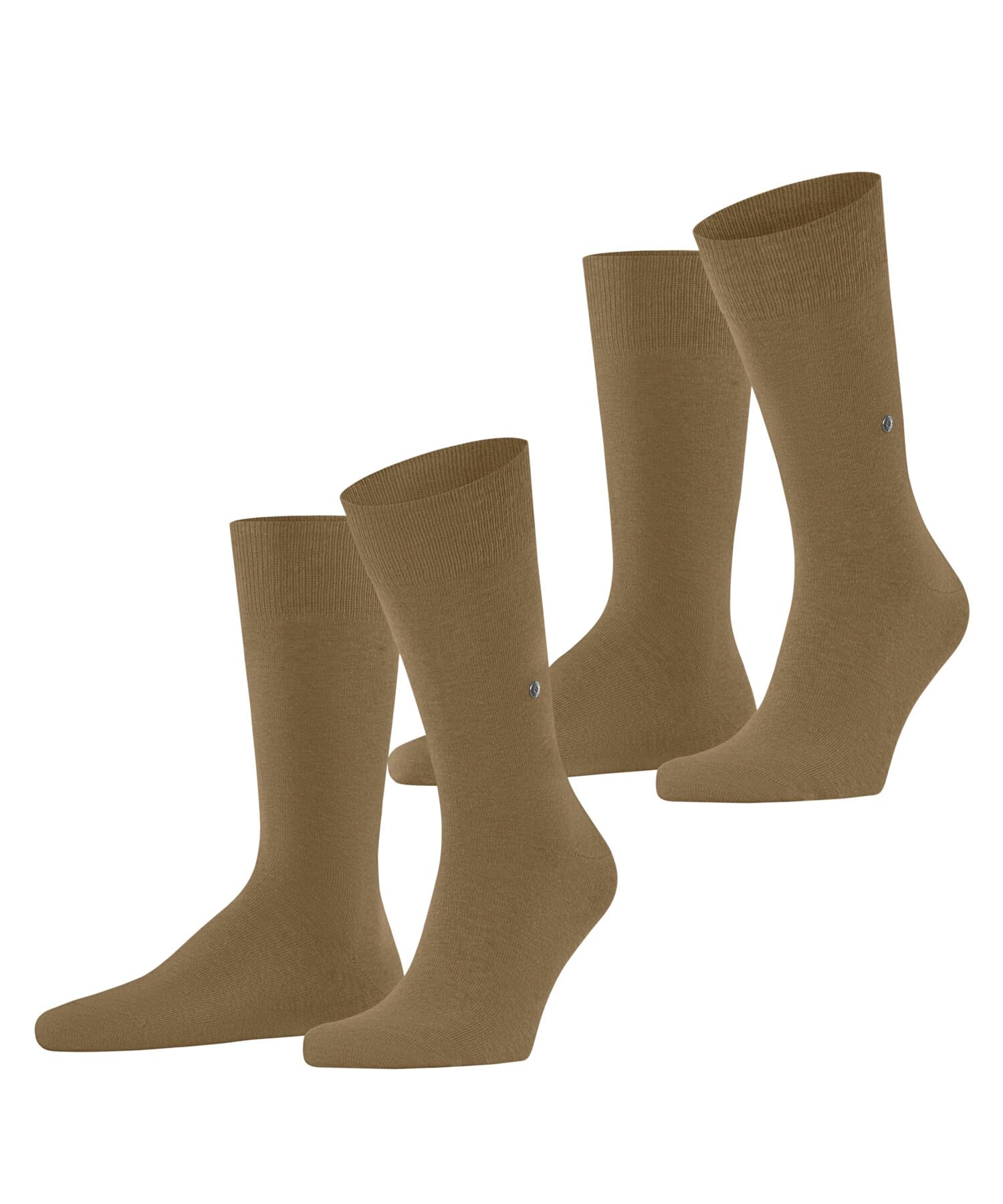Burlington Men's Everyday Multipack M So Cotton Plain 2 Pairs Socks, Beige Brown Sugar 5152, 6.5-11