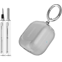 for Samsung Galaxy Buds 4 Case/Galaxy Buds 4 Pro Case Clear,Flexible TPU Clear Cover for Samsung Galaxy Buds 4/4 Pro,Premium Skin with Keychain&Cleaning Pen,Samsung Earbuds Accessories-Black