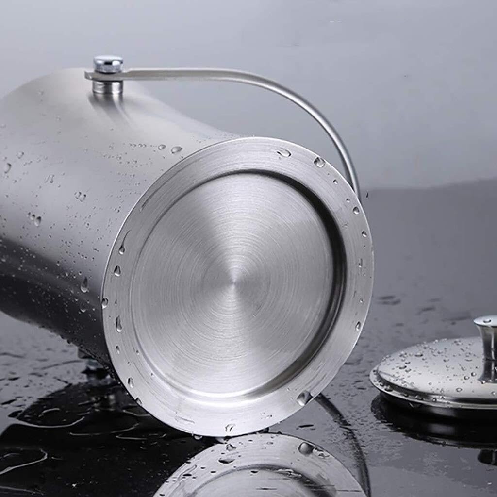 Stainless Steel Double Wall Ice Bucket with Tong, Insulated Beverage Bucket for Champagne, Wine, Beer & Cocktails