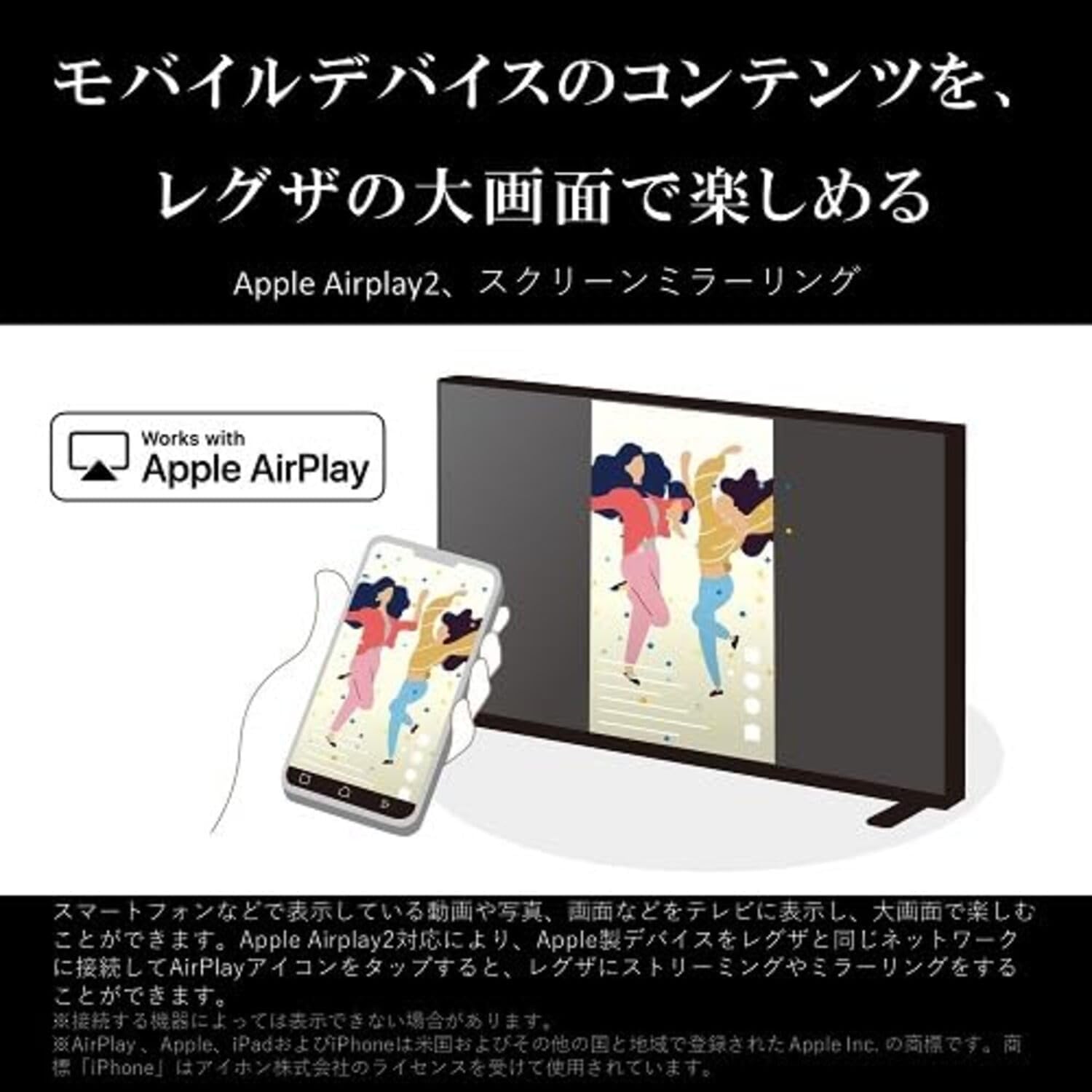Amazon.co.jp: 【セット買い】 REGZA 75インチ Airplay ネット動画対応