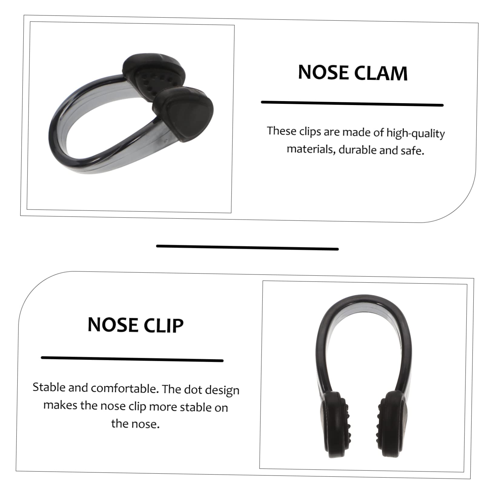 HANABASS Nasenklammer Trainingsnasenschutz Unterwasser-Nasenclip Schwimmbad Swimming Nose Clip Schwimmnasenclip Zubehör für Silikon-Nasenclip praktische Schwimmversorgung Kieselgel