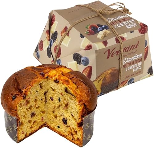 Vergani Panettone Gourmet ai frutti di Bosco e Cioccolato Bianco