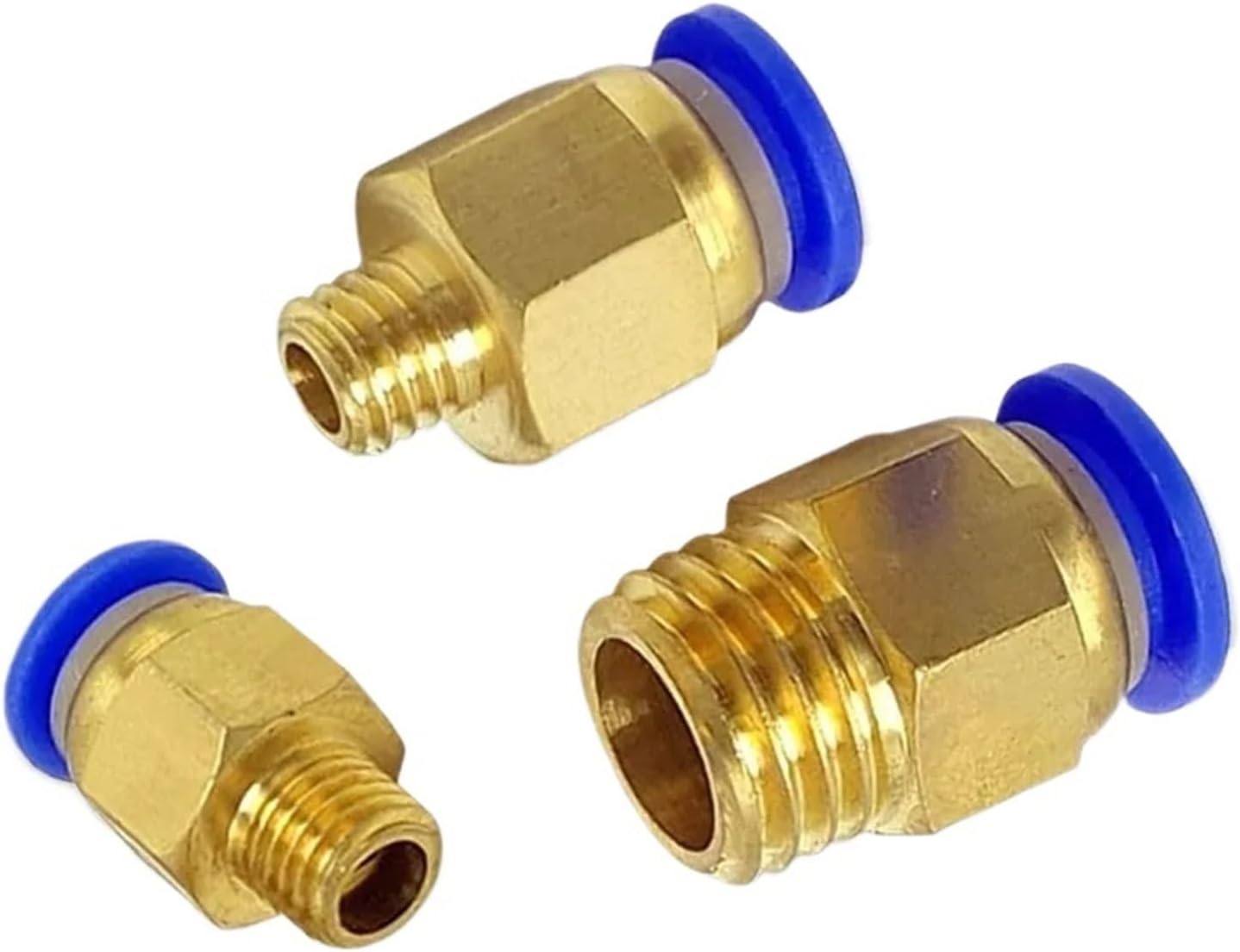 10-100PCS PC Pneumatic Fittings Quick Air Connectors Push-In Metric Male Thread M5-M20 1/8 1/4 3/8 1/2 for Air Hose Pipe(PC12-M16x2,10 PCS)