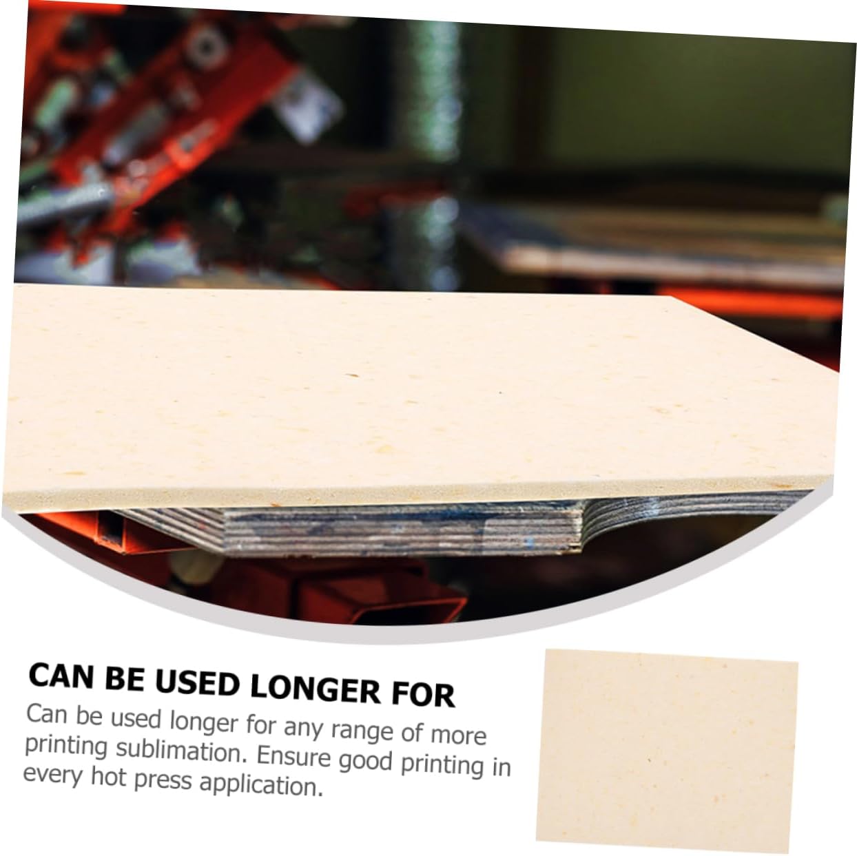 DOITOOL 1 Sheet Sponge Mat of Hot Painting Machine Wear- Insulation Mat Pad Press Convenient Insulation Mat Office Supply Home Accessory Wear-Resistant Insulation Mat White
