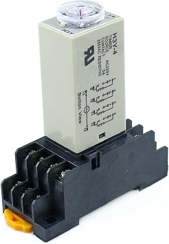 H3Y-4 0-5S Power OnTime Delay Relay Timer DPDT 14Pins H3Y-4 DC12V DC24V AC110V AC220V Size AC110V
