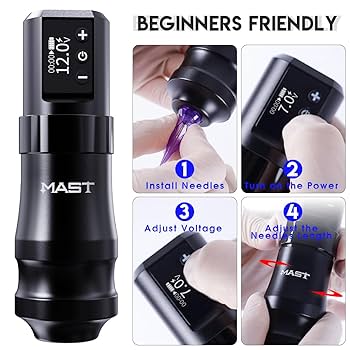 さ*n様 【MAST マスト】美品！タトゥーマシン 本体 Amazon | マストタトゥーガンキット、ワイヤレス完全タトゥー