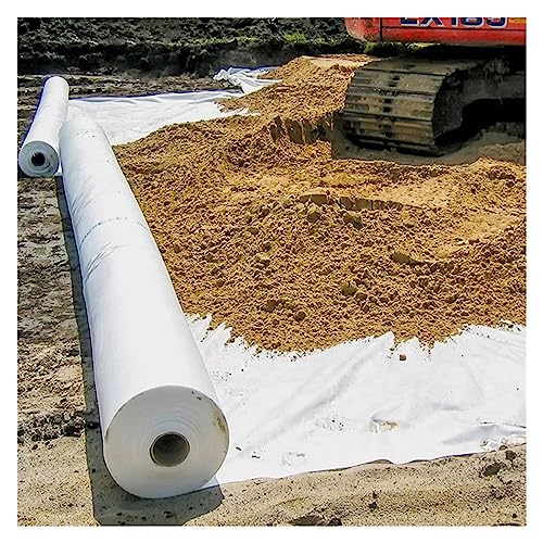 Geotextil no tejido de 7 oz for drenajes franceses y paisajismo: solución duradera for la estabilización del suelo (ancho de 1 m a 2 m)(1mx95m/3.3ftx311.7ft WxL)