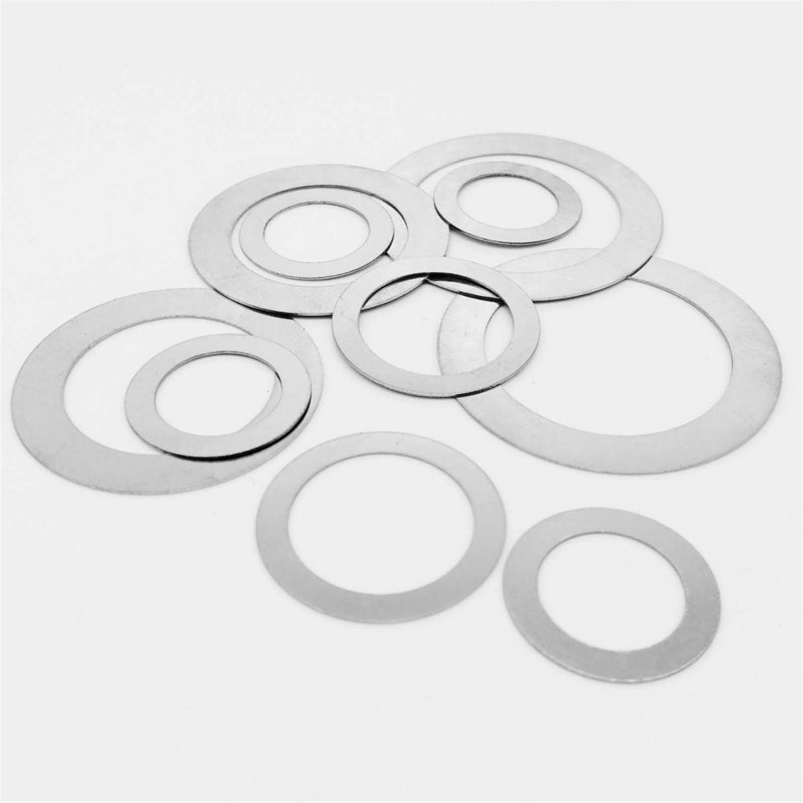 Cqinju-Washer 304 Stainless Steel Super Ultra Thin Flat Washer Ultrathin Shim Plain Gasket,M3 M4 M5 M6 M8 M10 M12 M14 M16 M20 M25 M30 M40, long lasting durability ( Inner Diameter : 50pcs M6x10x0.2 )