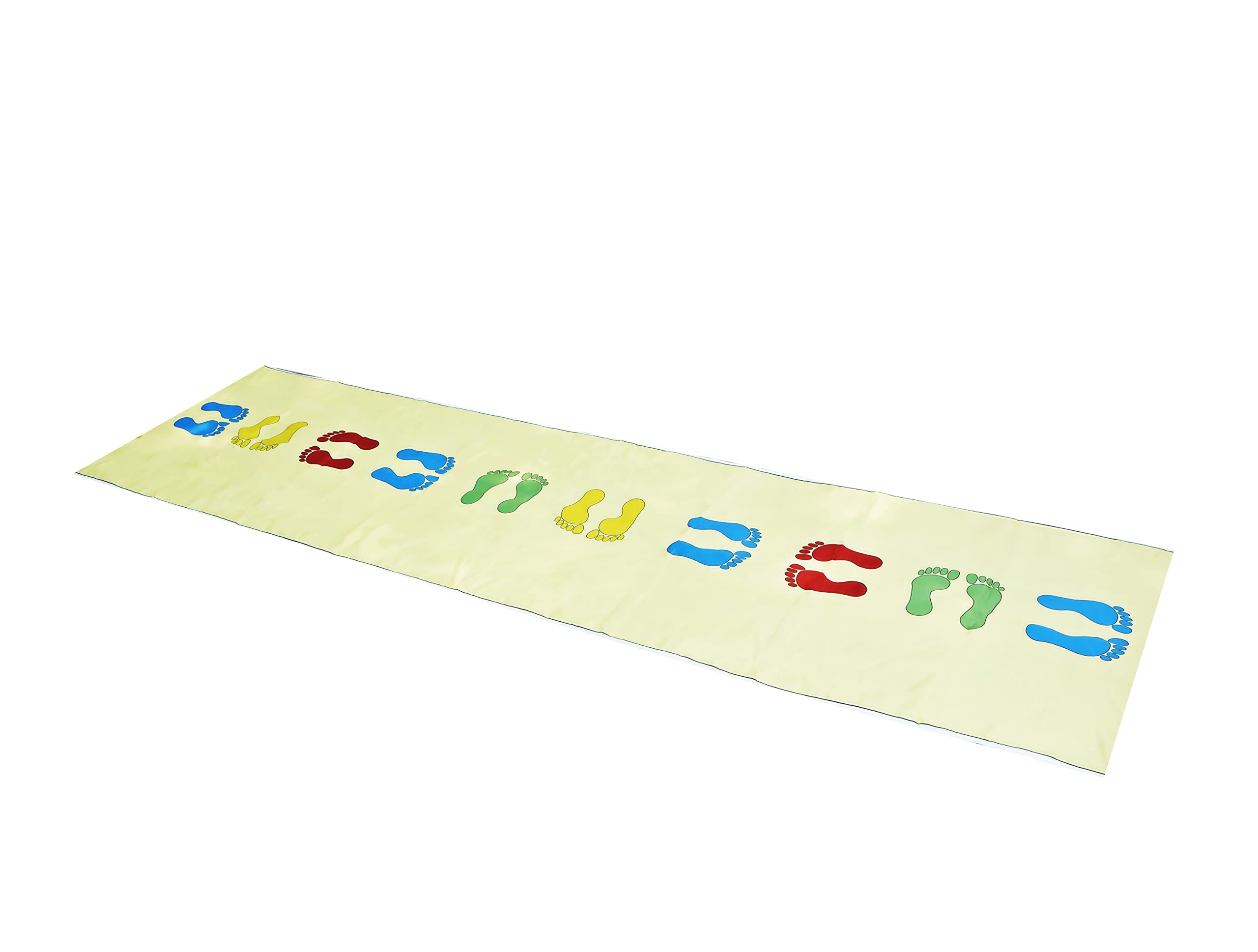MUREN Feet Twister Jumbo Floor Play Mat For Kids(3-14 Years)- Hopscotch Unique Jumping Mat, Feet Twister Game For Family & Children-Yellow,1 Count