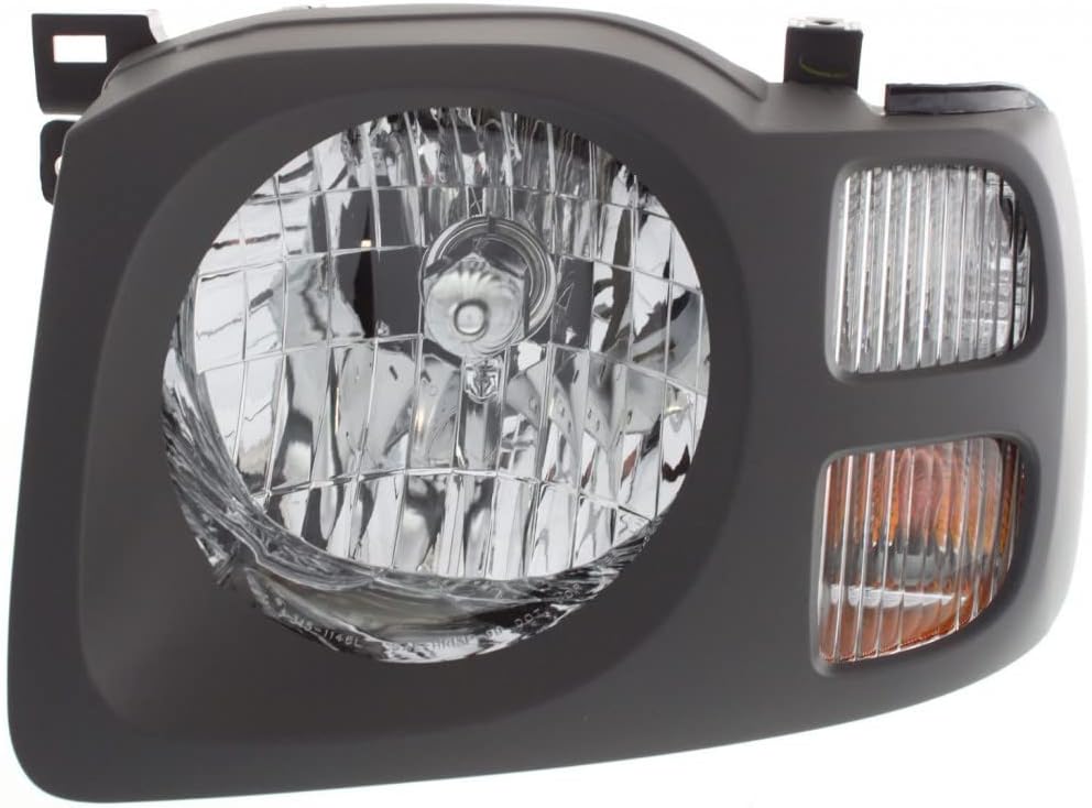 CarLights360: For 2002 2003 2004 Nissan Xterra Headlight Assembly Driver Side w/Bulbs Black Housing DOT Certified For NI2502147
