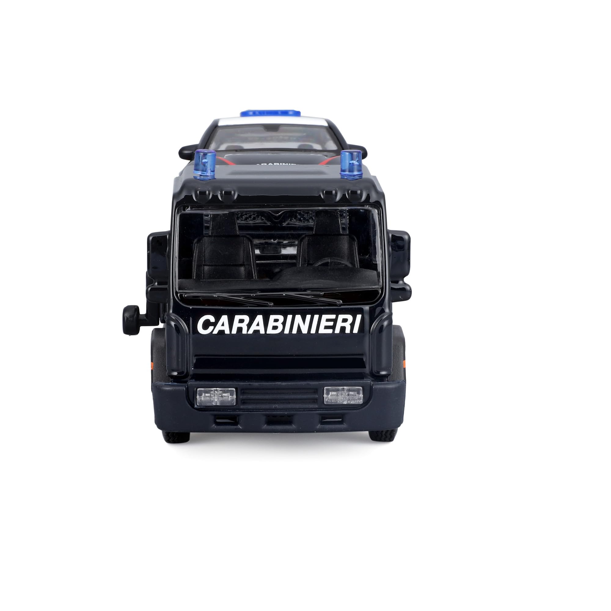 BBURAGO Carro Attrezzi Carabinieri con Auto, Scala 1:43, Modello Diecast con Licenza Ufficiale, Dettagli Realistici, Età 3+