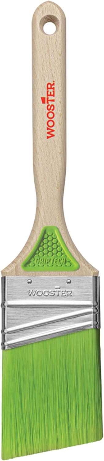 6-Pack of 2” Wooster 5401 GripTech Angle Paint Brush, Sash Handle