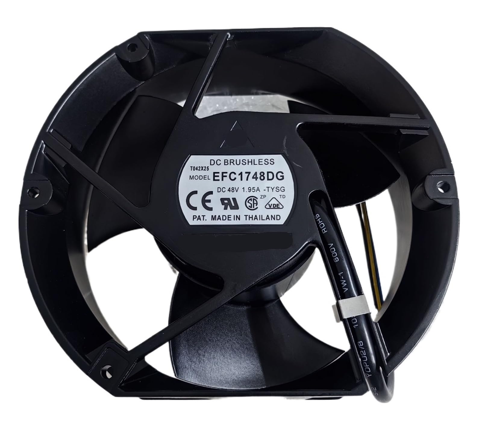 Ventilateur 48VDC EFC1748DG extracteur d'air 172x51mm quatre fils 1,95A pour refroidissement baie