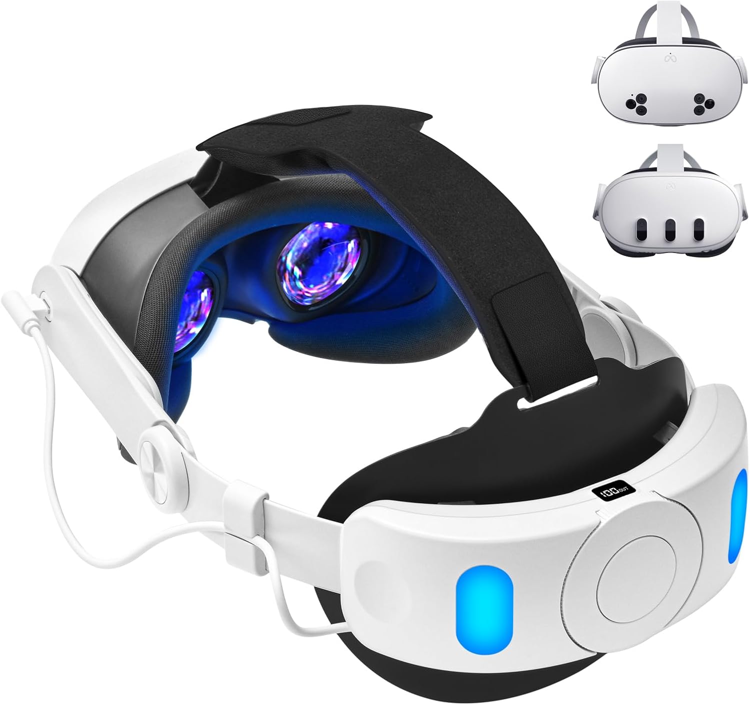 Meta Quest 3 en 3S Elite Strap met batterij - Coolblue - Voor 23.59u