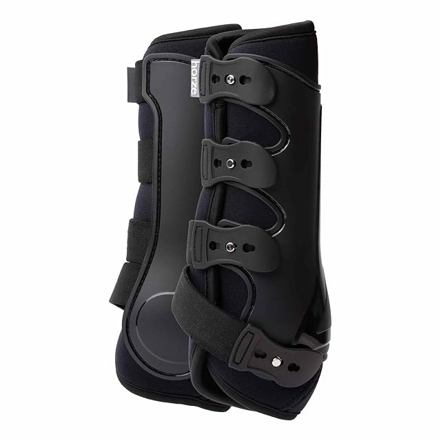 HORZE Malmo Combi - Botas de tendón (talla L), color negro