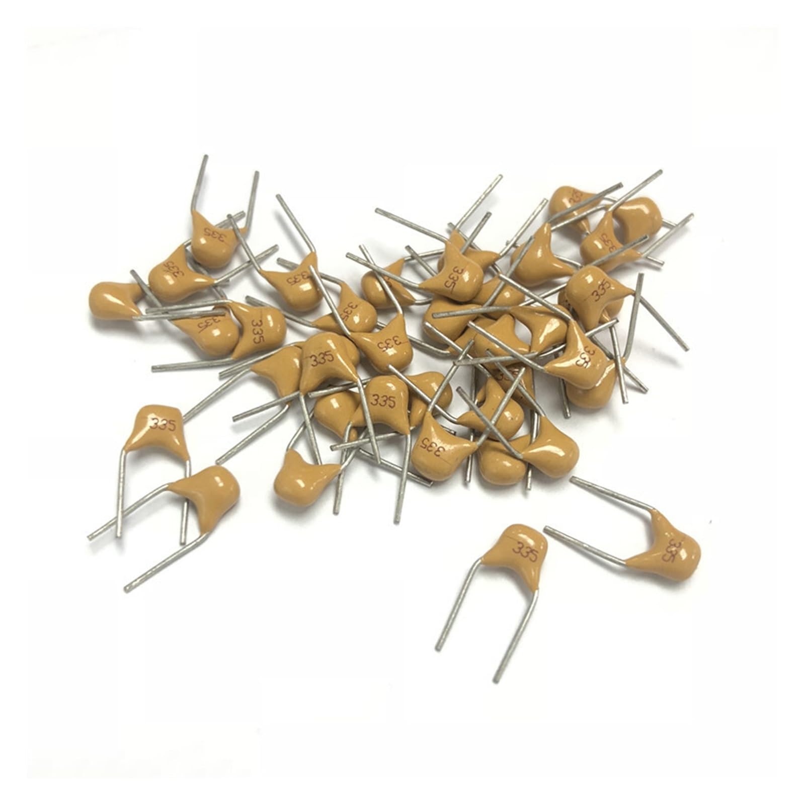 ICXLPMC 100pcs/lot Multilayer ceramic capacitor 3.3uF 335 50V 3300nF 335M P=5.08mm