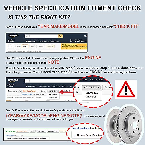 Brake Pads,Eccpp D923 4Pcs Front Ceramic Disc Brake Pads Kits Fit For 2003 2004 2005 2006 2007 2008 For Pontiac Vibe,2003-2008 For Toyota Corolla,2003 2004 2005 2006 2007 2008 For Toyota Matrix #TOP1