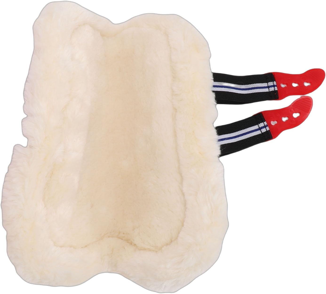 Luqeeg Horse Leg Wrap, Soft Warm Horse Leg Protector, PU Shells Boots Faux Wool Lining Fly Sheets Loop Strap Ergonomic Contoured Equestrian Accessories for Travel & Riding