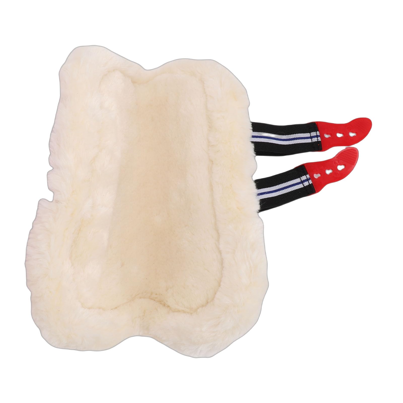 Acouto Protezione per Le Gambe del Cavallo, Morbida e Calda, in PU, per L'allenamento delle Gambe del Cavallo, Fodera in Finta Lana, Design Ergonomico per da Salto Ostacoli