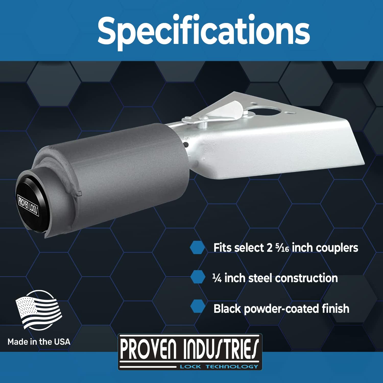 Proven Industries Trailer Lock Specifications Overview