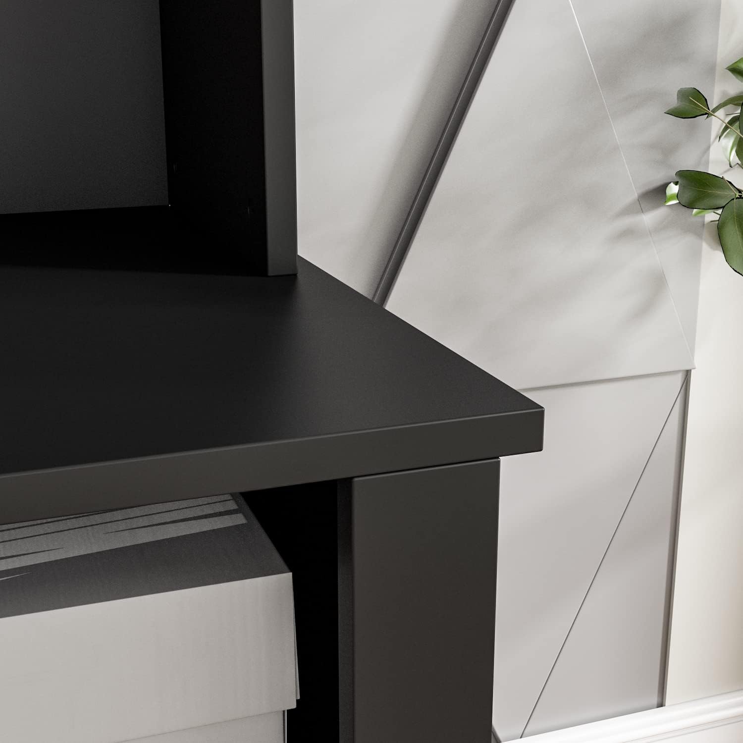 AIEGLE Hall Tree with Bench and Shoe Storage, 3-in-1 Entryway Hall Tree with Coat Rack, 6 Shoe Storage Cube and 4 Hanging Hooks, Black (39.8" L x 17.3" W x 67.1" H)