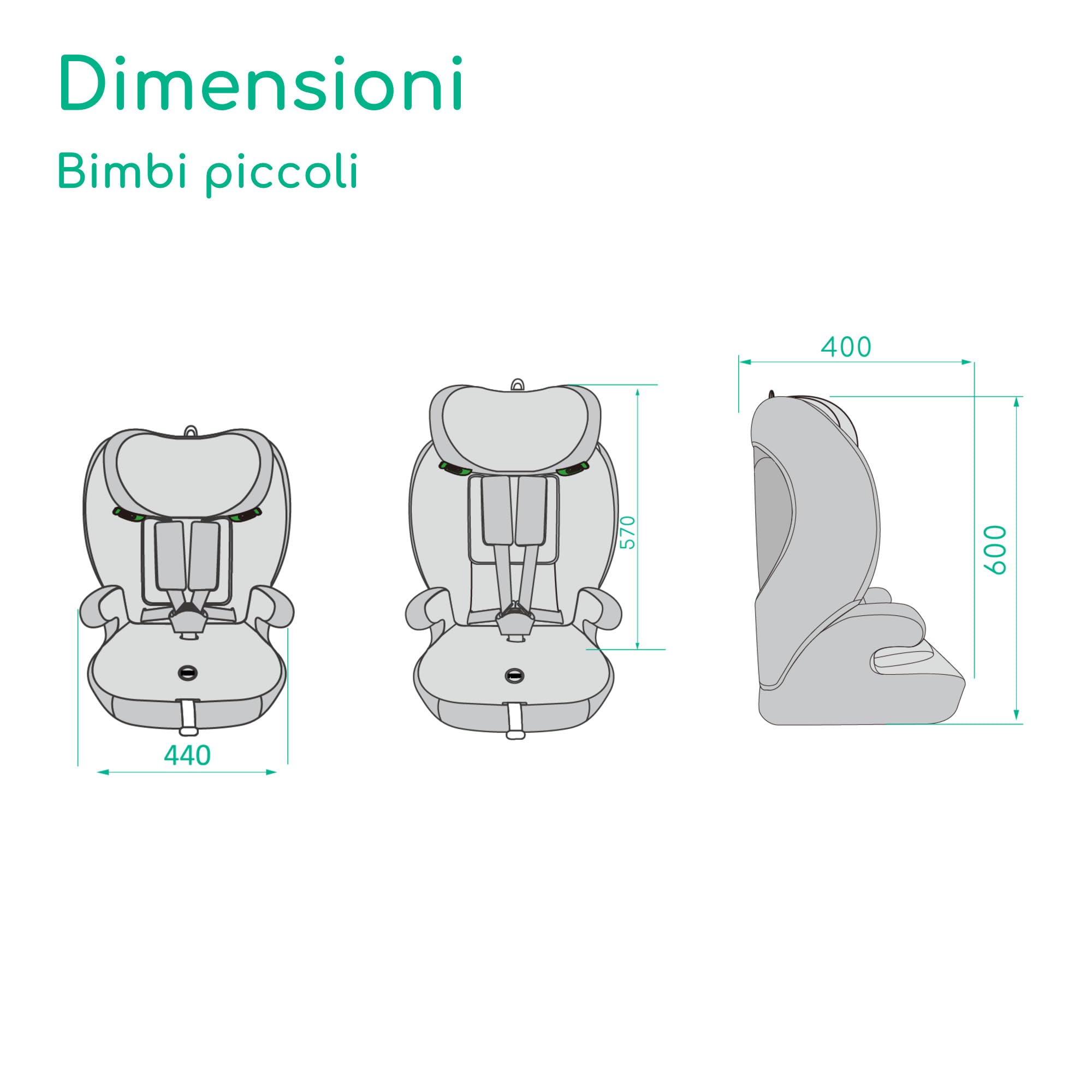 Bebeconfort Ever i-Safe, Seggiolino Auto 9-36 kg, 15 Mesi-12 Anni, 76-150 cm, Sicurezza R129, Protezione dagli impatti laterali, Poggiatesta 11 Posizioni, Braccioli Integrati, Full Black