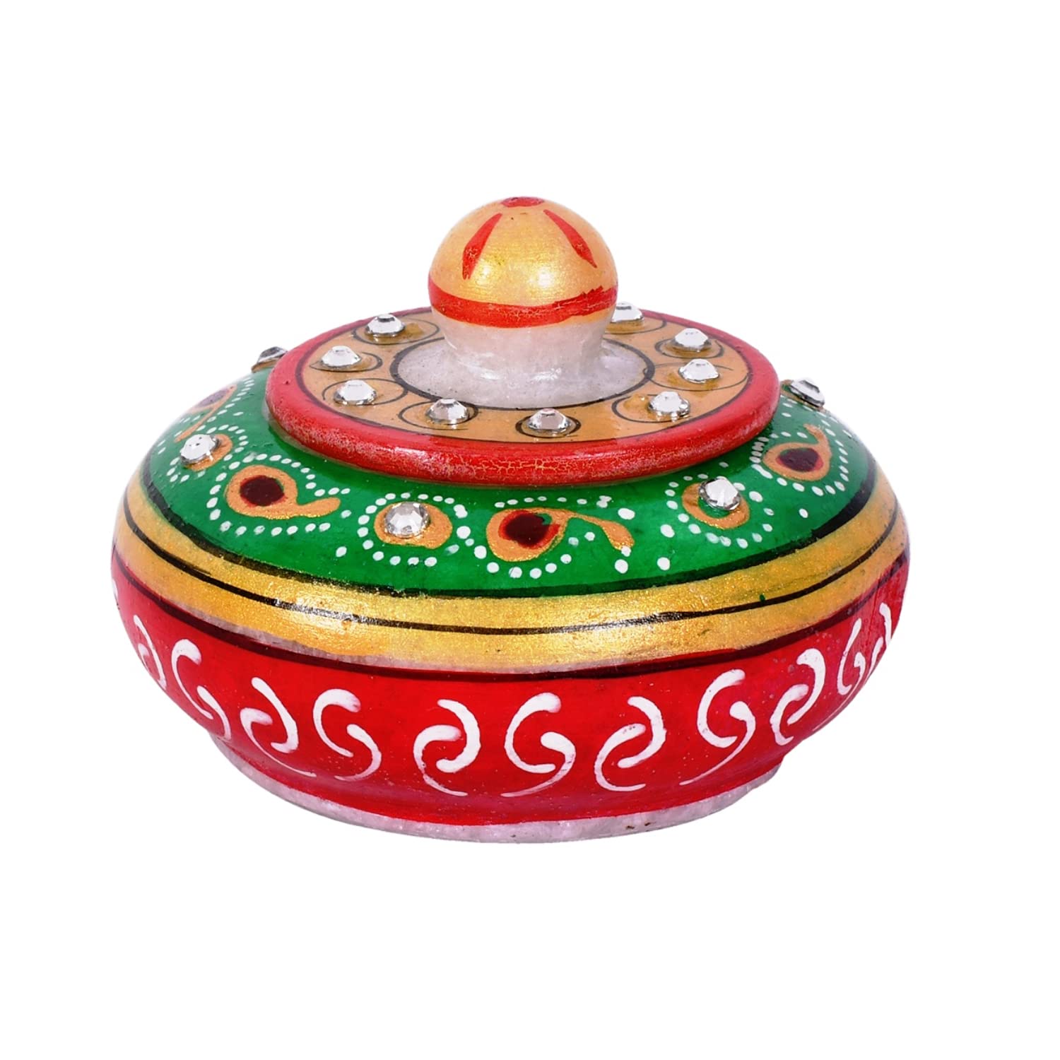 Craftam Marble Sindoor Dani, Sindoor Box, Kumkum Bharani Box (7.5 Cm X 7.5 Cm X 5 Cm) (Red Gold) (B0CJ79HWM3) Amazon Price History, Amazon Price Tracker