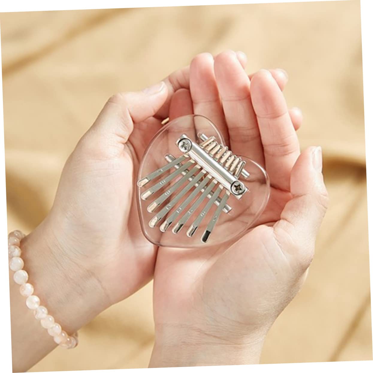 Levemolo Portable Kalimba Thumb Piano Key Musical Instrument for Beginners Lightweight Compact Design Ergonomic Durable for Adults Easy to Carry Anywhere