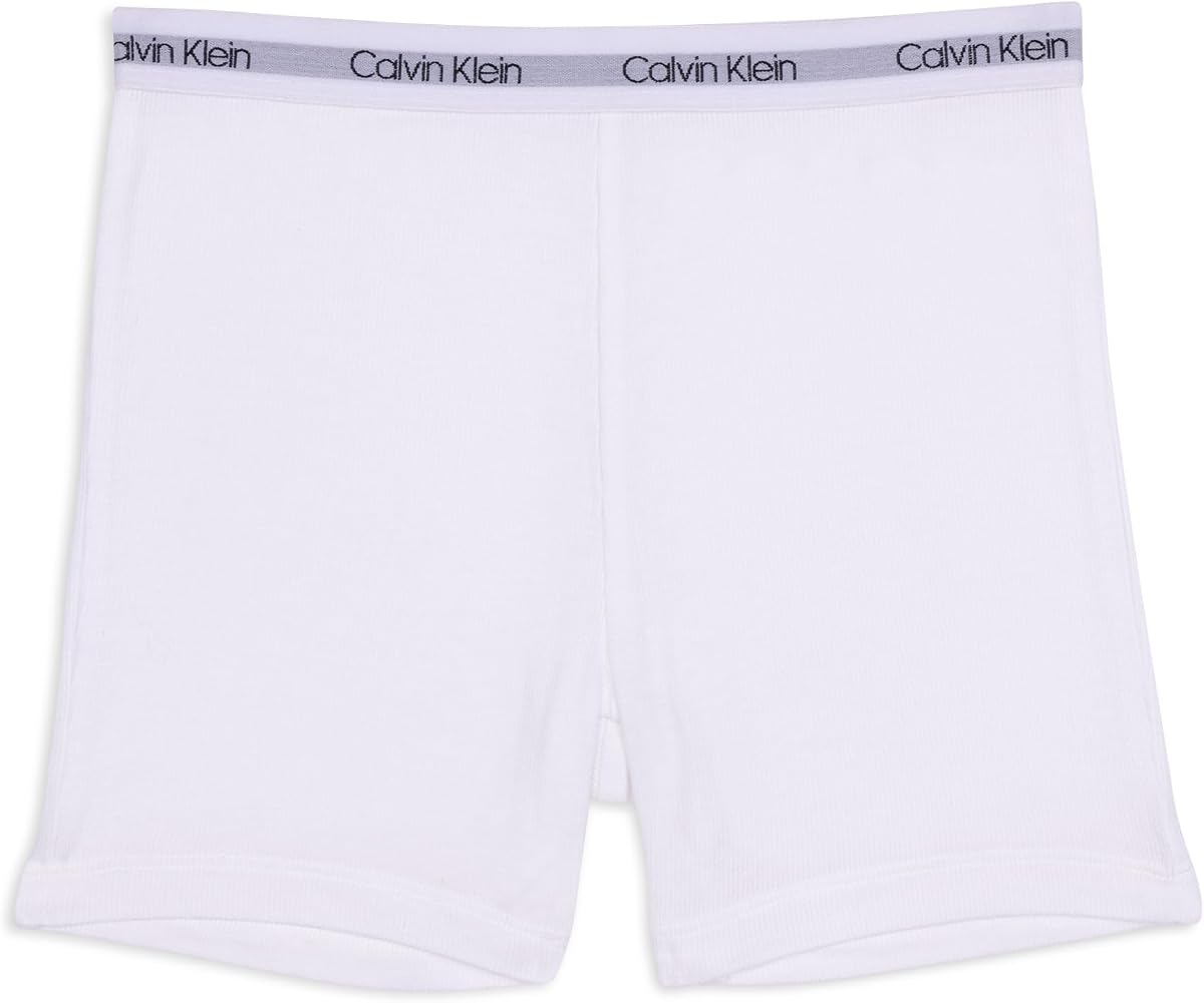 Calvin Klein Girls' Modern Cotton Stretch Rib Boyshort