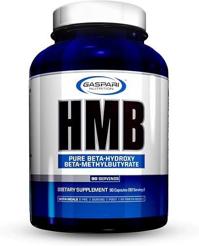 Gaspari Nutrition HMB, beta-hidroxi beta-metilbutirato puro, ayuda al crecimiento muscular, promueve la fuerza y la recuperación, combate la