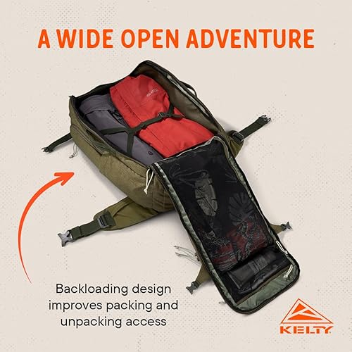 Miniatura 5 de Kelty  Mochilas para viajeros Redwing, paquete de viaje para viajes de aventura  Oliva quemada y negro