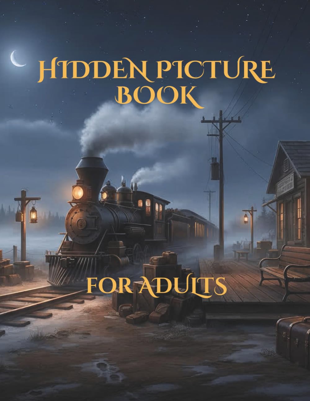 Hidden Picture Book for Adults: Relaxing Search-and-Find Puzzles Across Cozy and Mysterious Scenes