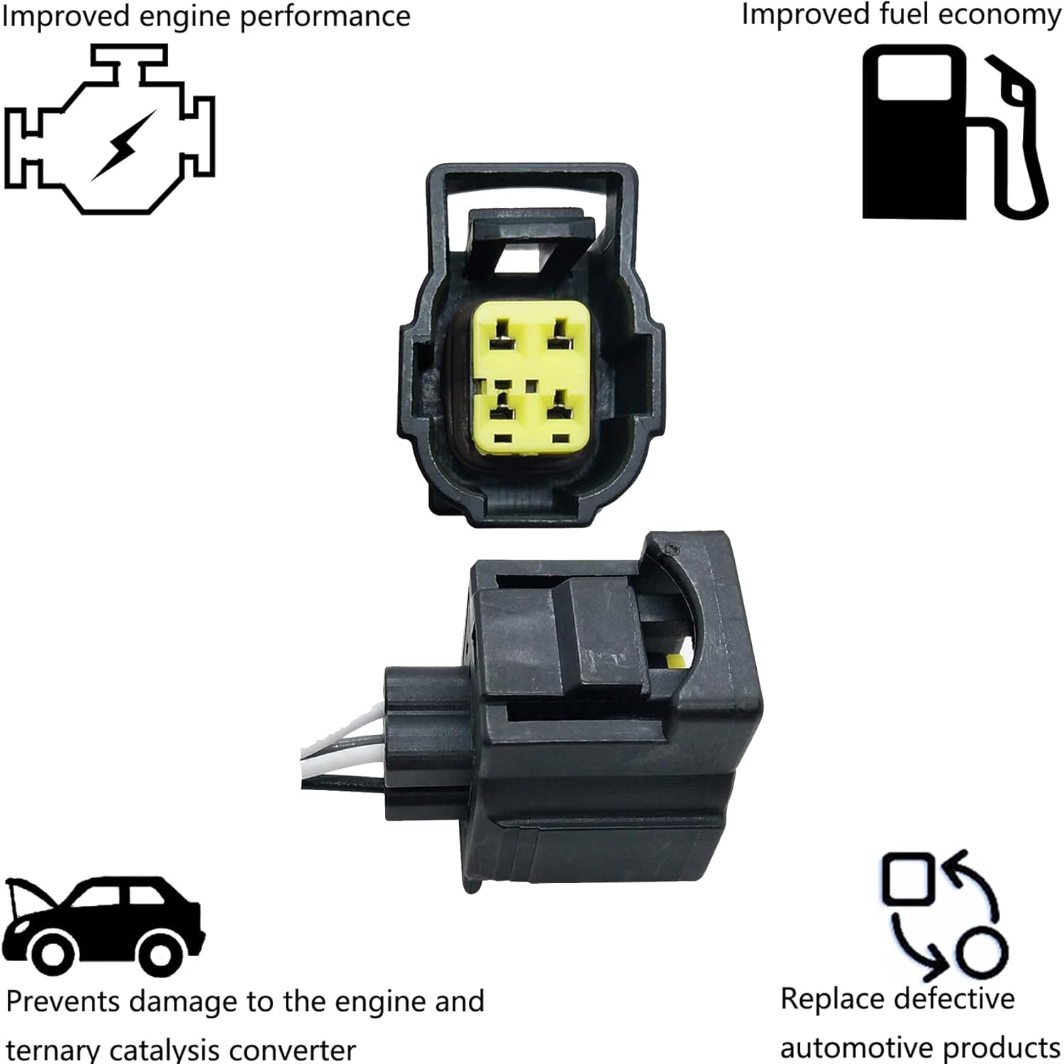 Dropwater 1 Pair Upstream and Downstream Oxygen Sensors Replacement for Dodge 2004 2005 Grand Caravan 3.8L 3.3L,Replaces#234-4410 234-4588,Set of 2pcs