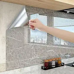 Papel De Parede Moveis Bancadas Adesivo Marmore Lavável 5 M X 60cm (Gray Cinza)