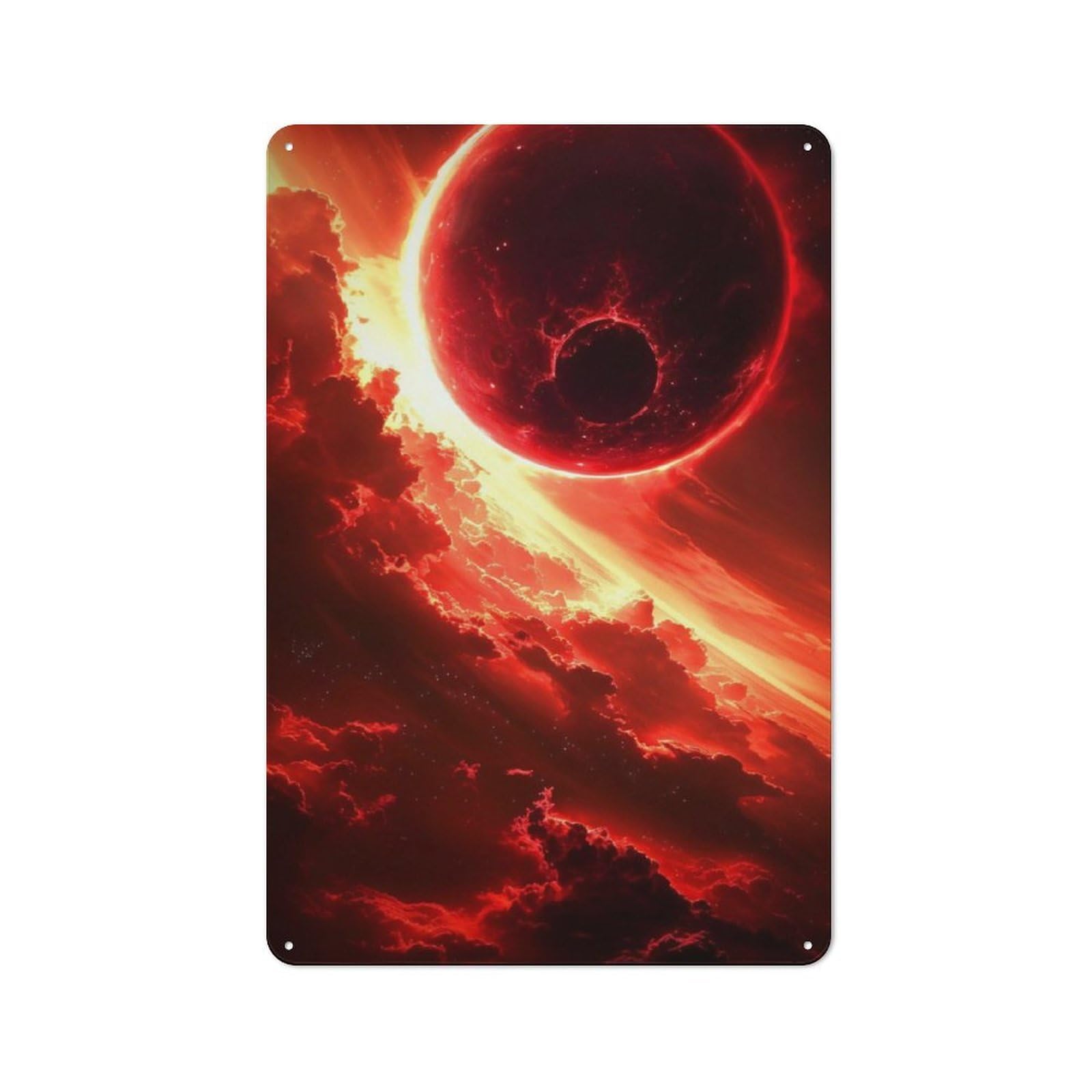 Junmoney Space Galaxy Retro Tin Sign 30X20cm For Man Cave Or Games Room, A Decorative Christmas Gift For Leisure-Room Decor Enthusiasts