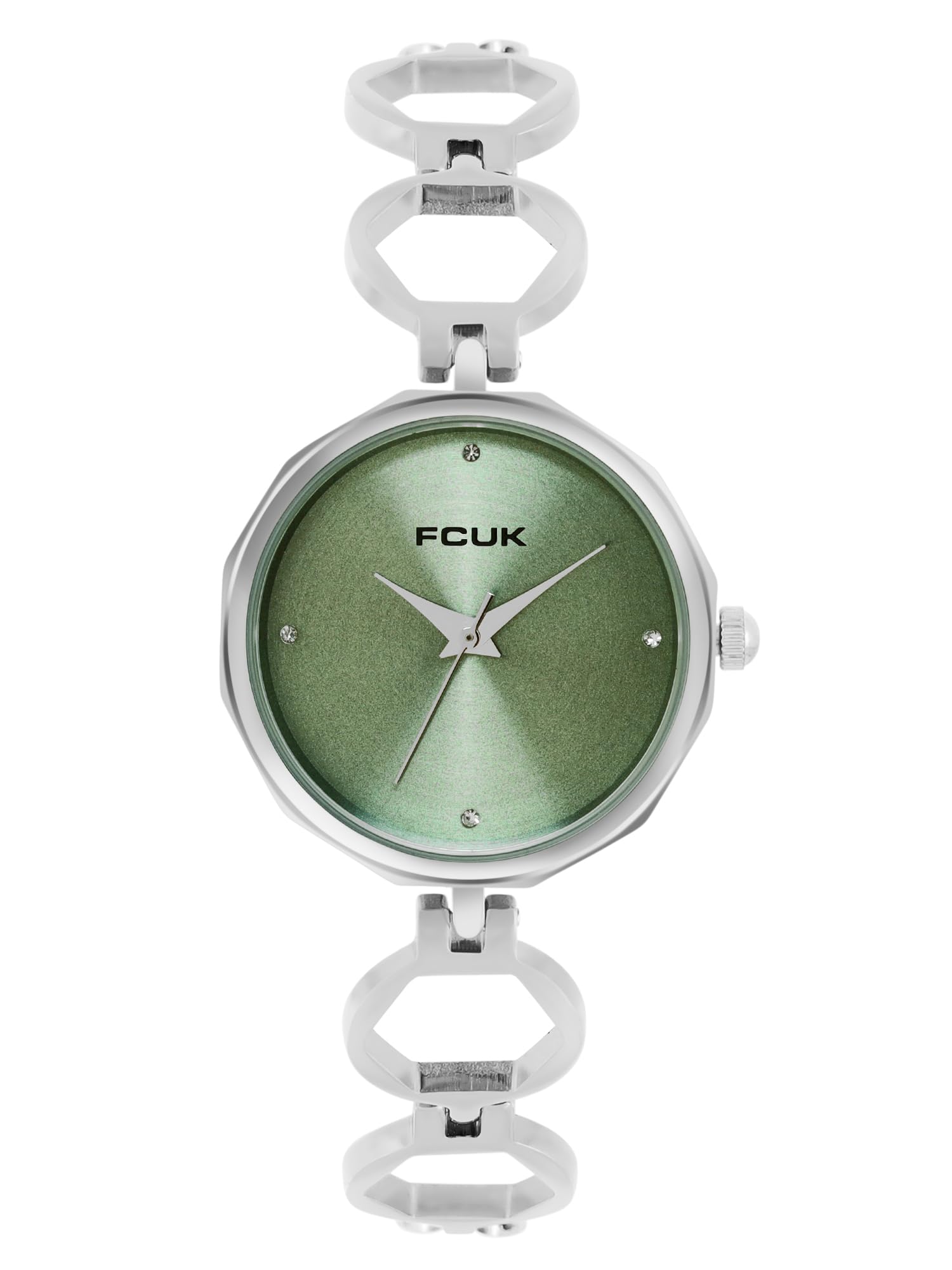 FCUKGreen Dial Analog Watch for Women - FK00027H