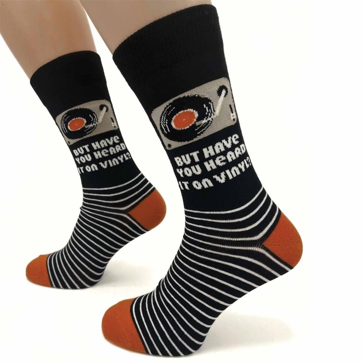 Music But Have You Heard It On Vinyl Socks - Size 7-11, Socks, Entertainment, Gift