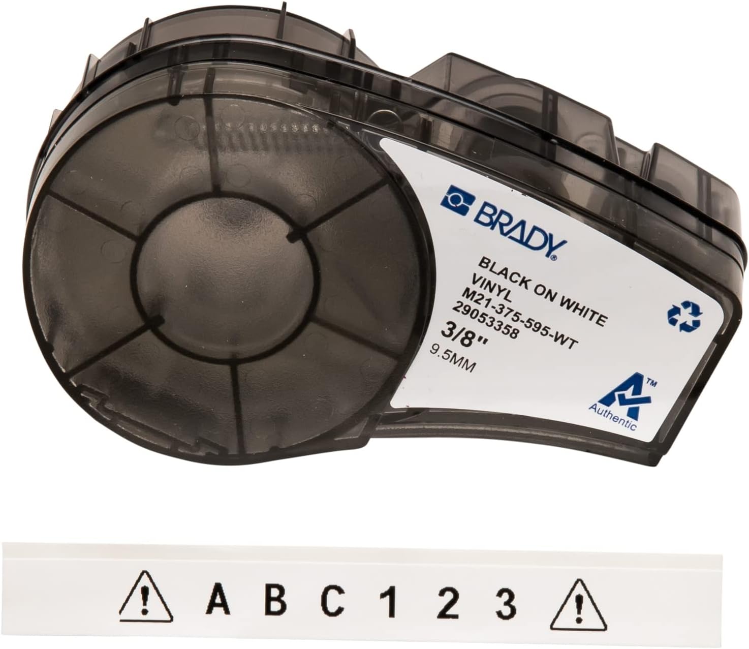 Brady M21-375-595-WT Mobile Printer Cartridge for BMP21, ID PAL, and LABPAL Label Printer Labels