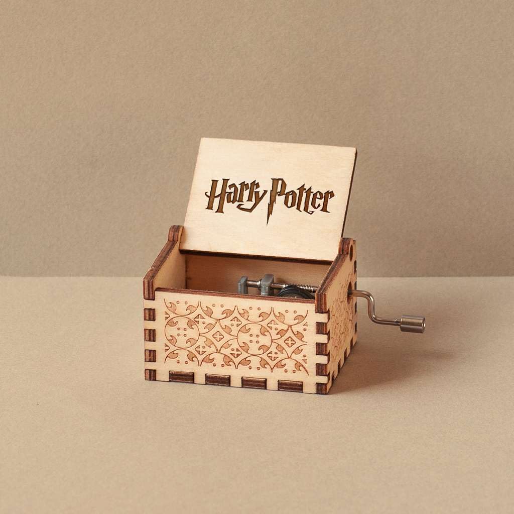 Caaju Wooden Harry Potter Music Box,Hand Crank Classic Antique Carved Wood Musical Boxes Birthday for Kids Children (brown) (B097J9DMNC) Amazon Price History, Amazon Price Tracker