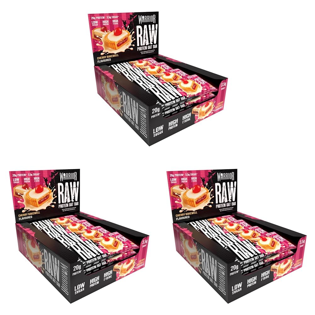 Warrior RAW Protein Bars 12 x 75g – 20g High Protein Bar, Low Sugar High Fibre Oat Protein Flapjack – Protein Snacks, Meal Replacement Bars (Chocolate Brownie) — view 12
