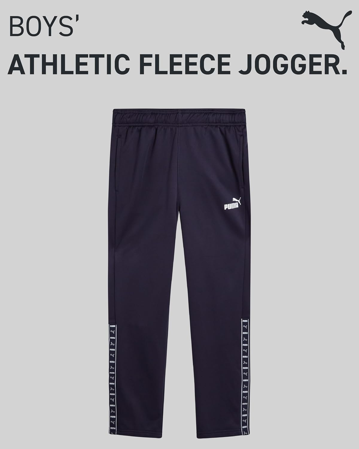 PUMA Boys Sweatpants - Performance Boys Jogger Pants with Drawstring & Pockets - Soft Fleece Athletic Sweatpants (Sizes 8-20) - Image 2