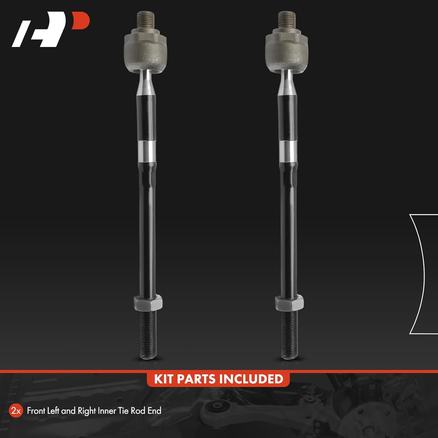 A-Premium 2 x Front Inner Tie Rod Ends, Compatible with Ford Escape 2020-2024, Bronco Sport 2021-2024, Maverick 2022-2024 & Lincoln Corsair 2020-2024